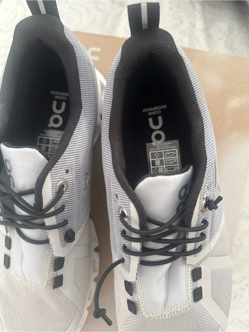 Cloud 5 Waterproof Sneakers in Glacier/White - Picture 3 of 9